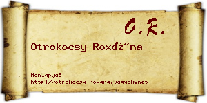 Otrokocsy Roxána névjegykártya